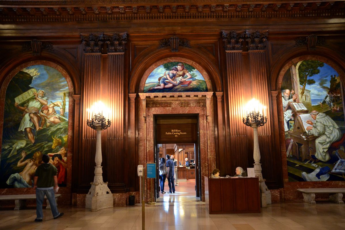 21-8 Entrance to The Bill Blass Public Catalog Room From McGraw Rotunda New York City Public Library Main Branch
